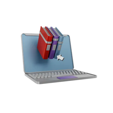 Livro on-line  3D Icon