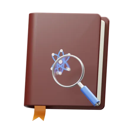 Livro de pesquisa  3D Icon