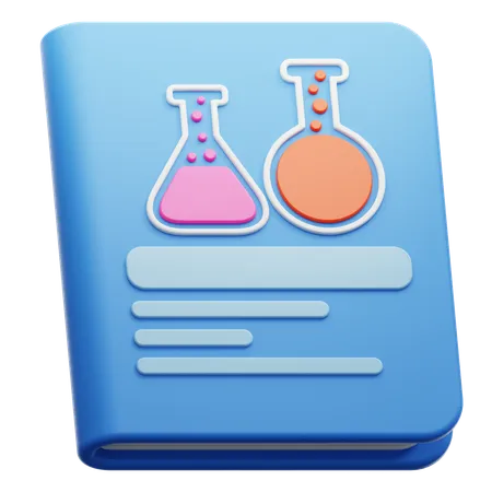 Livro de química  3D Icon