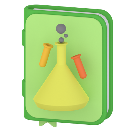 Livro de química  3D Icon