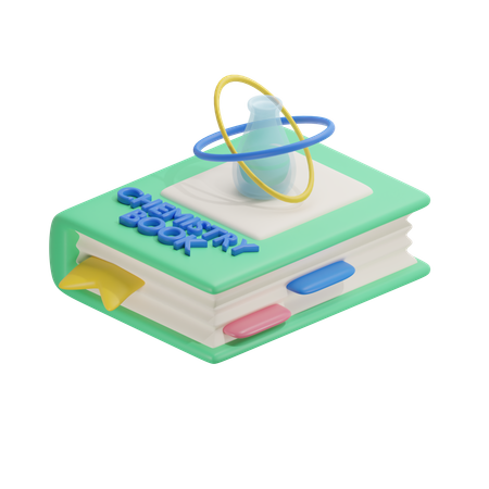 Livro de química  3D Icon