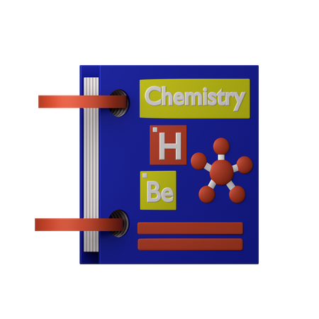 Livro de química  3D Icon