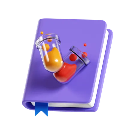 Livro de química  3D Icon