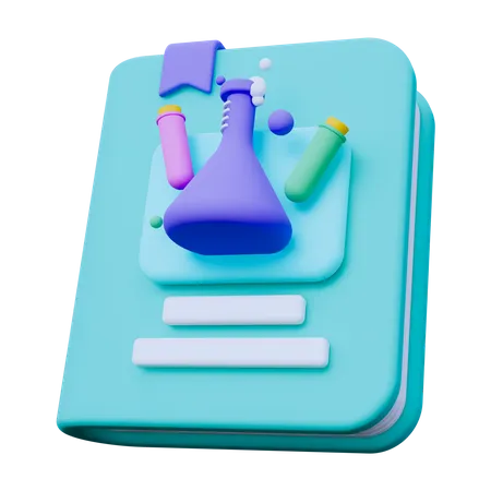 Livro de química  3D Icon