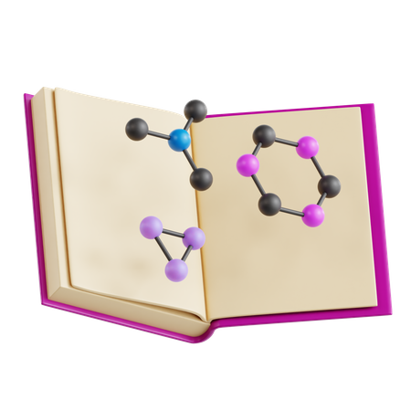 Livro de química  3D Icon