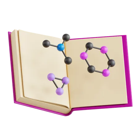 Livro de química  3D Icon