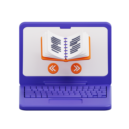 Livro virtual  3D Icon