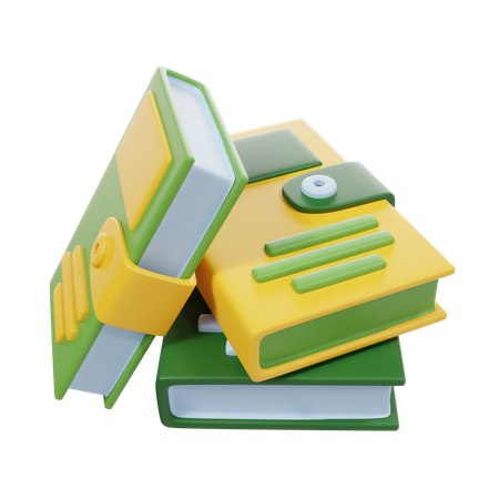 Livros  3D Icon