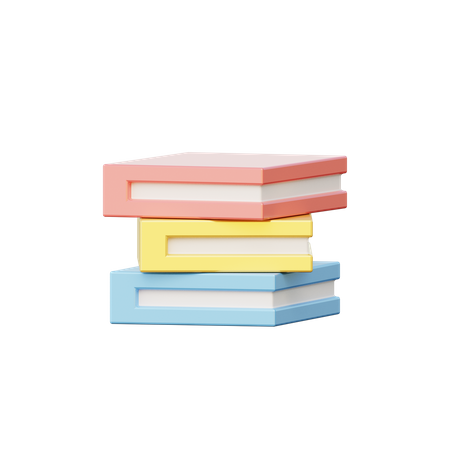 Livros  3D Illustration