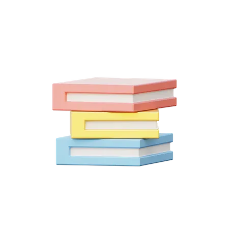 Livros  3D Illustration