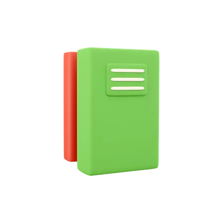 Renderizacao 3 D Dois Livros Isolados Em Fundo Branco Conceito Minimalista Projeto De Livros Vermelhos Verdes Icone De Livro Vermelho Verde De Renderizacao Em 3 D 3D Icon