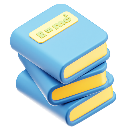 Livros de ciências  3D Icon