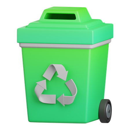 Lixeira de reciclagem  3D Icon