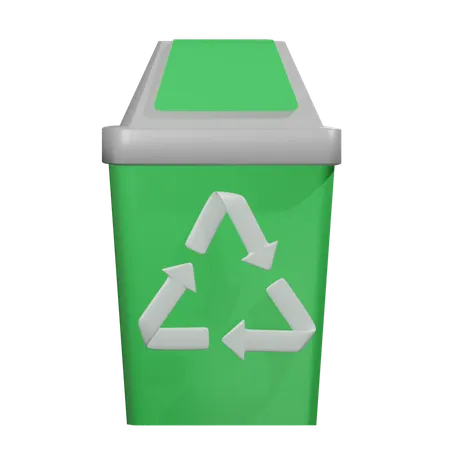 Lixeira de reciclagem  3D Icon