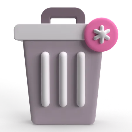 Lixeira  3D Icon