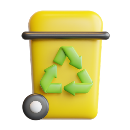 Lixeira de reciclagem  3D Icon