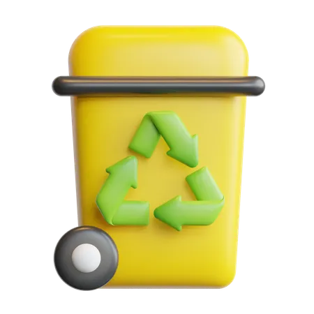 Lixeira de reciclagem  3D Icon