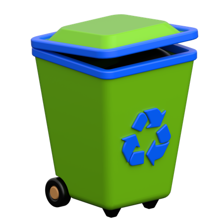 Lixeira de reciclagem  3D Icon