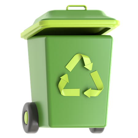 Lixeira de reciclagem  3D Icon