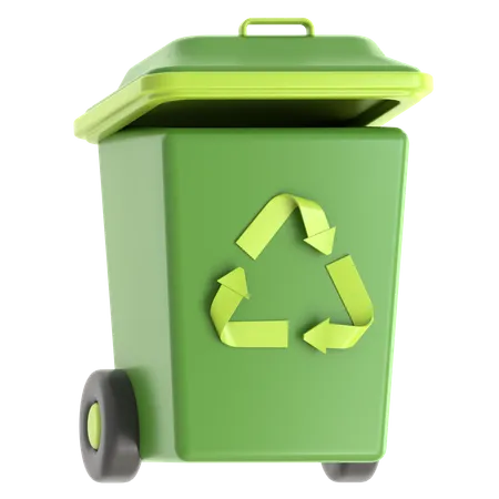 Lixeira de reciclagem  3D Icon