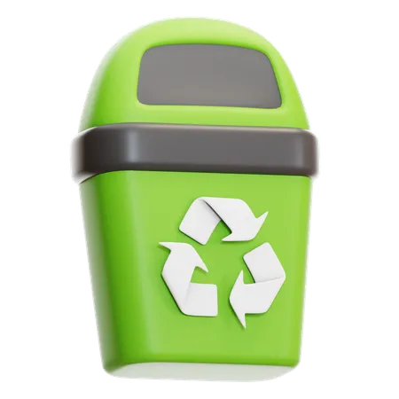 Lixeira de reciclagem  3D Icon