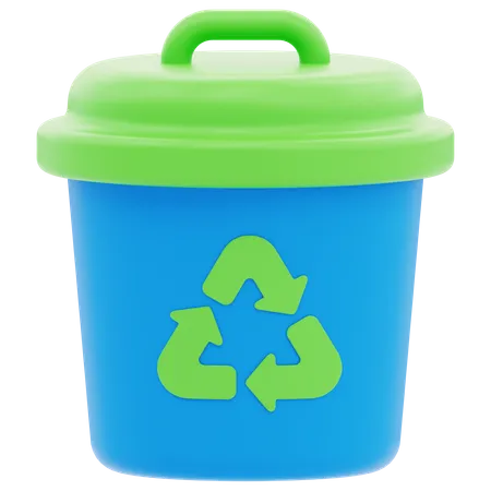 Lixeira de reciclagem  3D Icon