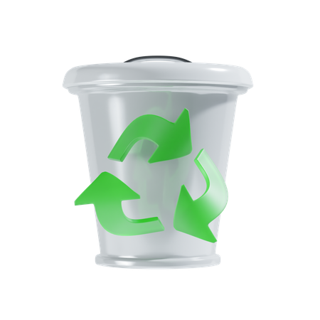 Lixeira de reciclagem  3D Icon