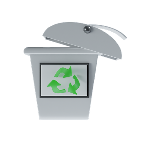 Lixeira de reciclagem  3D Icon