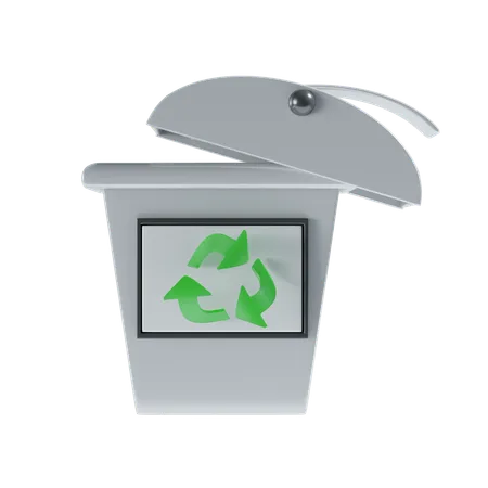 Lixeira de reciclagem  3D Icon