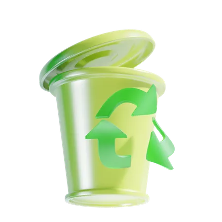 Lixeira de reciclagem  3D Icon