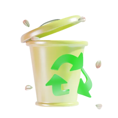 Lixeira de reciclagem  3D Icon