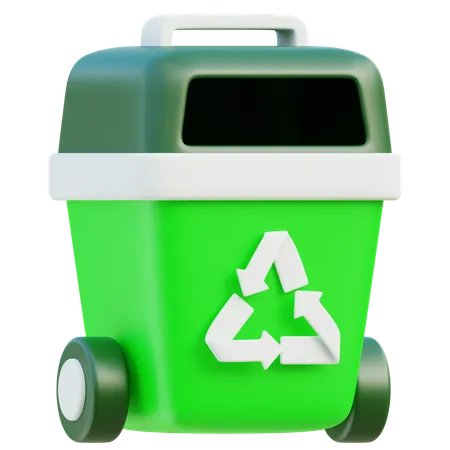 Lixeira de reciclagem  3D Icon