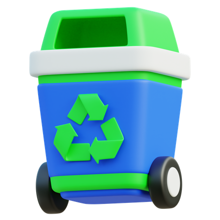 Lixeira de reciclagem  3D Icon