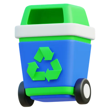 Lixeira de reciclagem  3D Icon