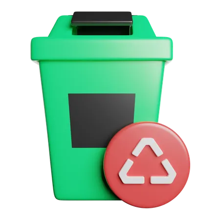 Lixeira de reciclagem  3D Icon