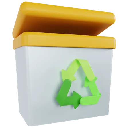 Lixeira de reciclagem  3D Illustration