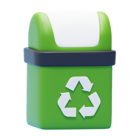 Lixeira de reciclagem  3D Icon