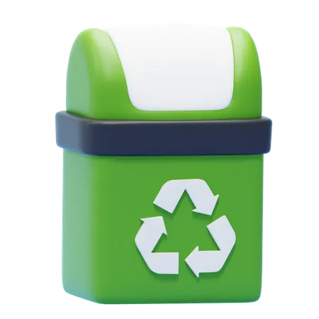 Lixeira de reciclagem  3D Icon