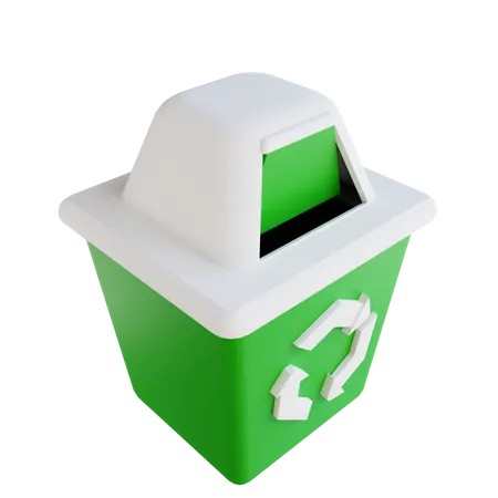 Lixeira de reciclagem  3D Illustration