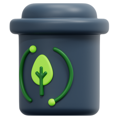 Lixeira de reciclagem  3D Icon