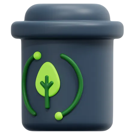 Lixeira de reciclagem  3D Icon