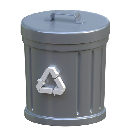 Lixeira de reciclagem  3D Icon