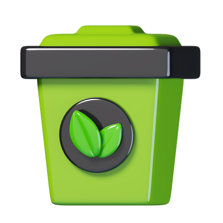 Lixeira de reciclagem  3D Icon