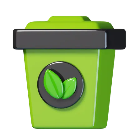 Lixeira de reciclagem  3D Icon