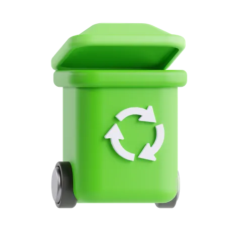 Lixeira de reciclagem  3D Icon