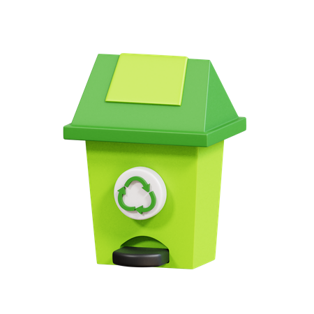 Lixeira de reciclagem  3D Icon