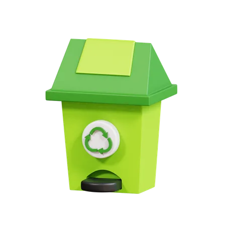 Lixeira de reciclagem  3D Icon