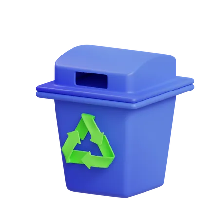 Lixeira de reciclagem  3D Icon