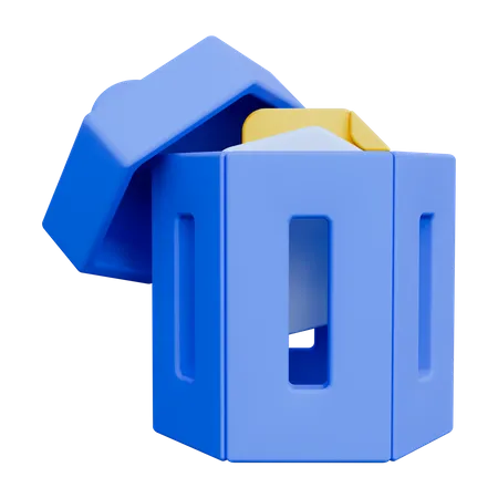 Lixeira de reciclagem  3D Icon