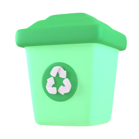 Lixeira de reciclagem  3D Icon